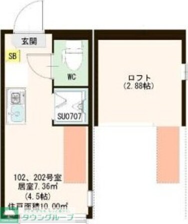 ハーモニーテラス南町の物件間取画像